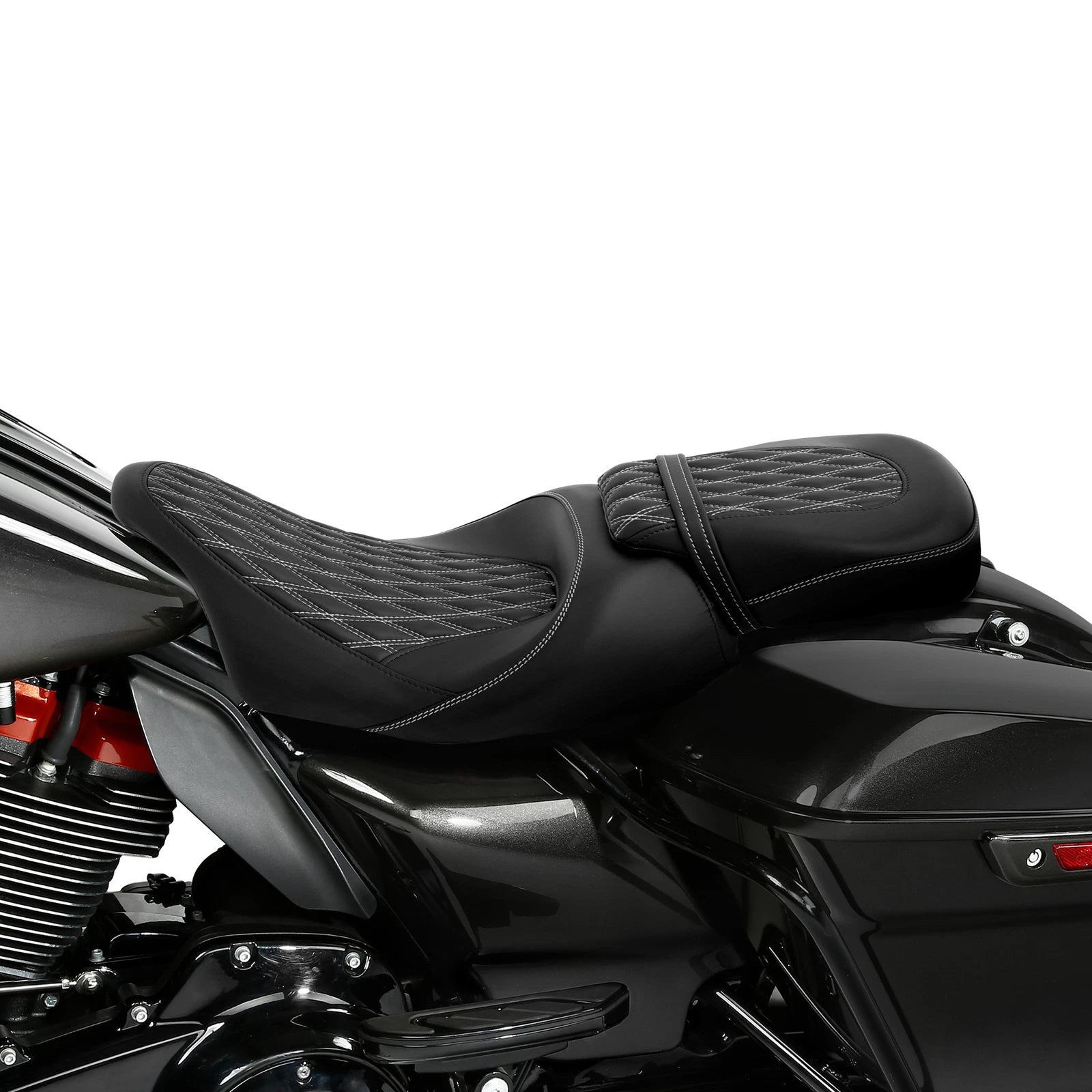 Gel Seats for Harley Street Road Glide (2009–2023) - Black & White