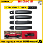 Set of 4 Matte Black Door Handle Covers for GMC Sierra 1500 (2019–2025)