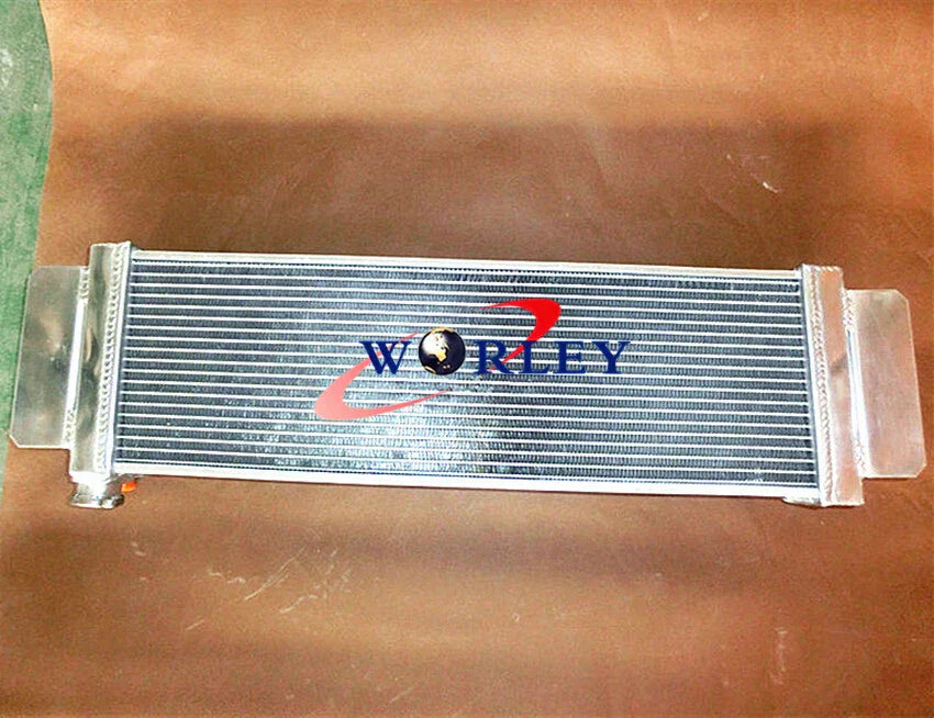 Universal Aluminum Liquid Heat Exchanger Air to Water Intercooler Radiator + Fans