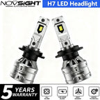 H7 LED Headlight Bulbs Kit for 6500K Super Bright White 2X