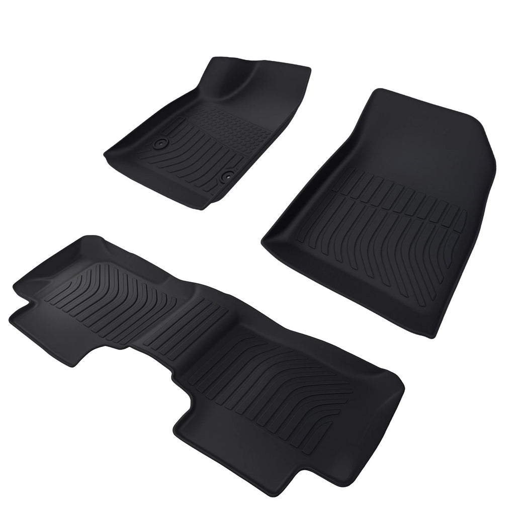 Set of 4 Waterproof Floor Mats for Chevrolet Blazer (2019–2024) TPE Rubber Black Anti-Slip