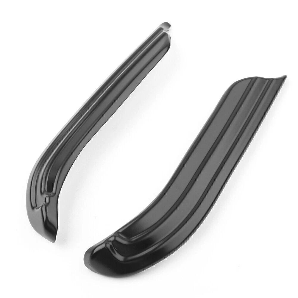 Louvered Swingarm Covers for Harley Touring Dresser (2009–2020) Black