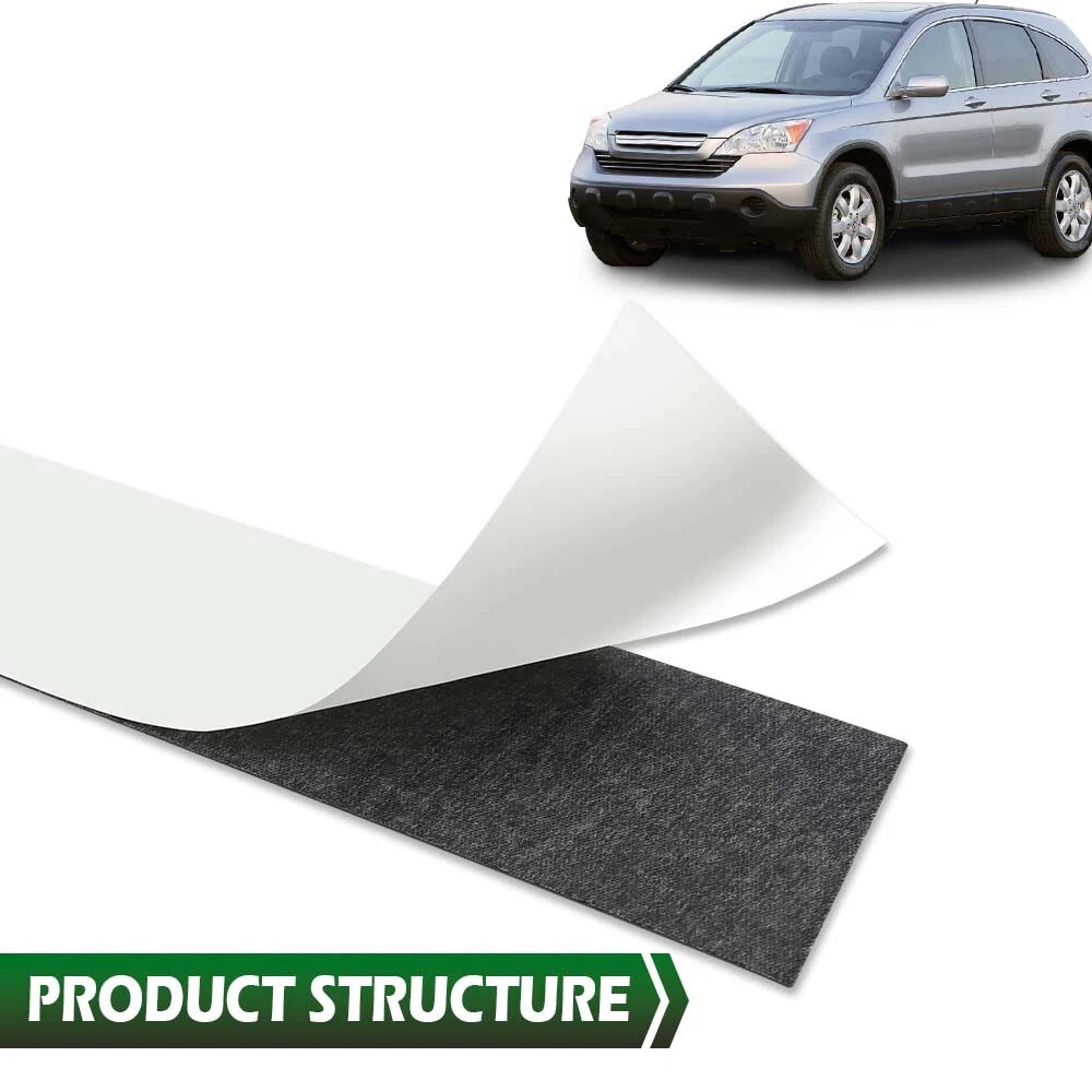 Set of 6 Black Window Pillar Post Covers for Honda CR-V (2007–2011)