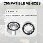 2 Pcs Wheel Bearing for Arctic Cat Wildcat XX (2018–2023) 2402-412