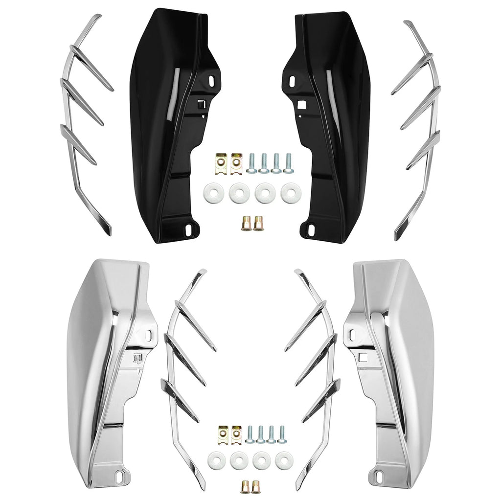 Chrome/Black Mid-Frame Air Deflector Trim for Harley Touring Trike (2009–2023)