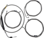 Handlebar Cable/Brake Line Kit for LA Choppers Ape Hanger (15"-17")