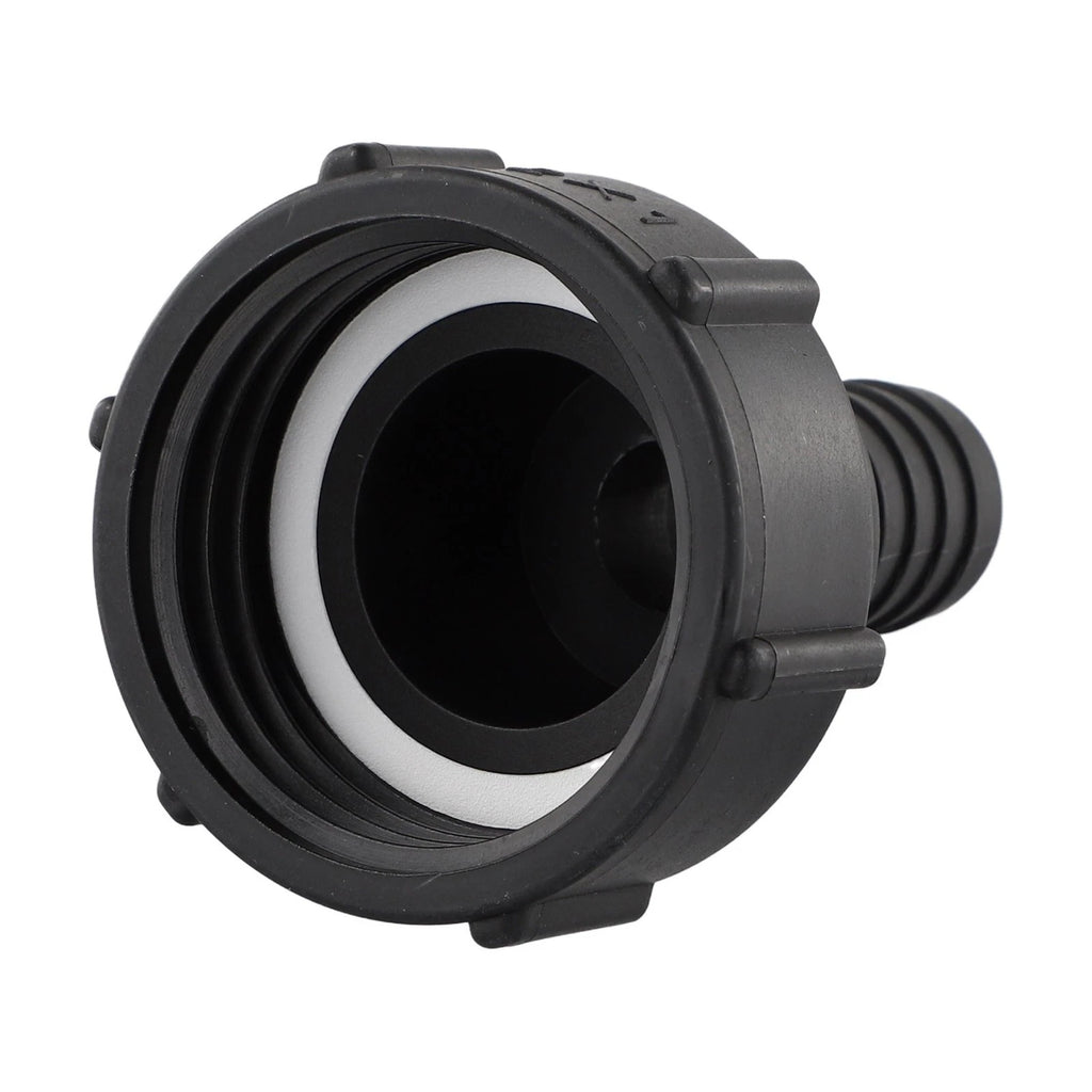 IBC Tank Adapter for Garden Hose (Plastic, Black)