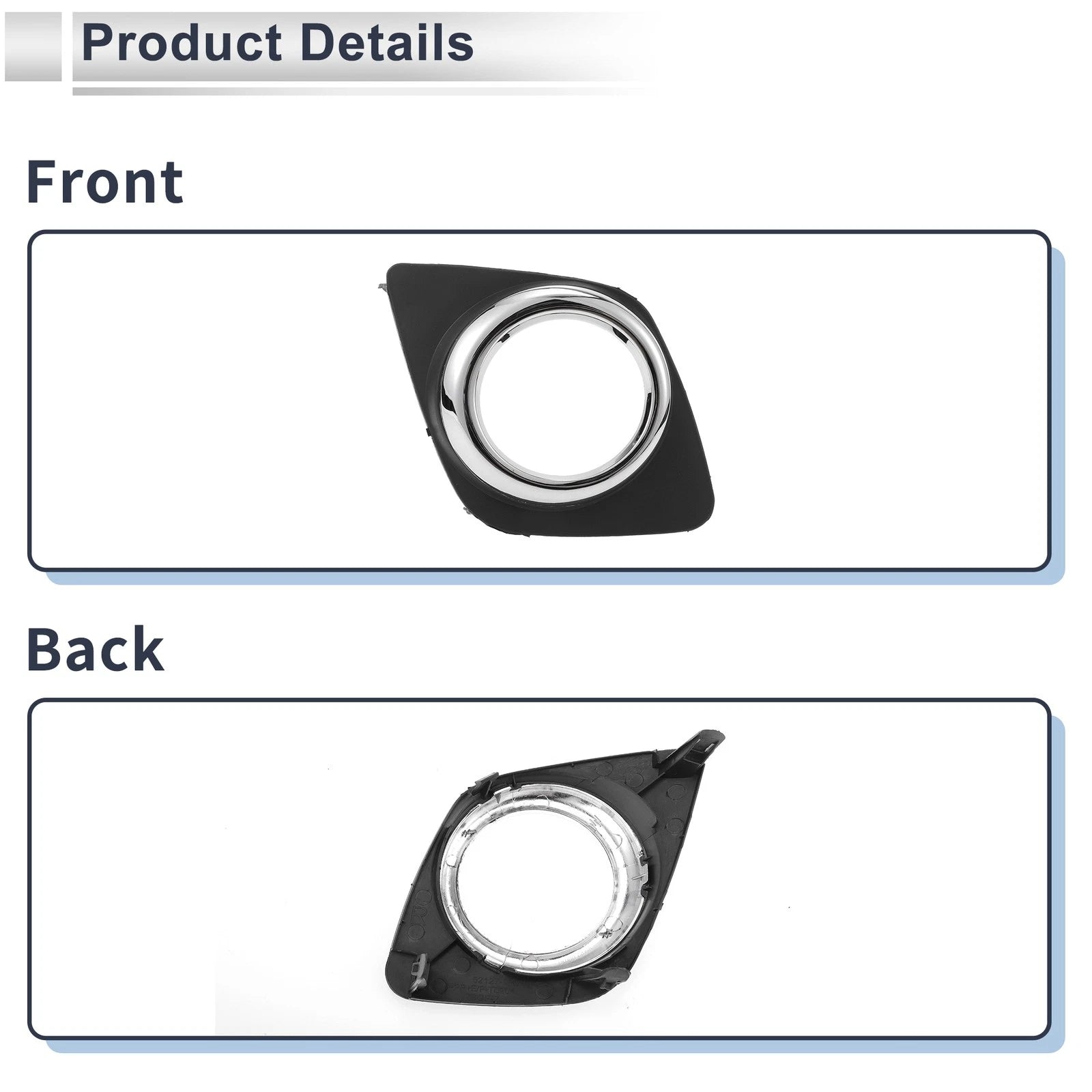 1 Pc Fog Light Grill for Toyota RAV4 (2009–2013) No. 521270R040