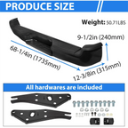 Black Steel Rear Step Bumper for Toyota Tacoma (2005–2015)