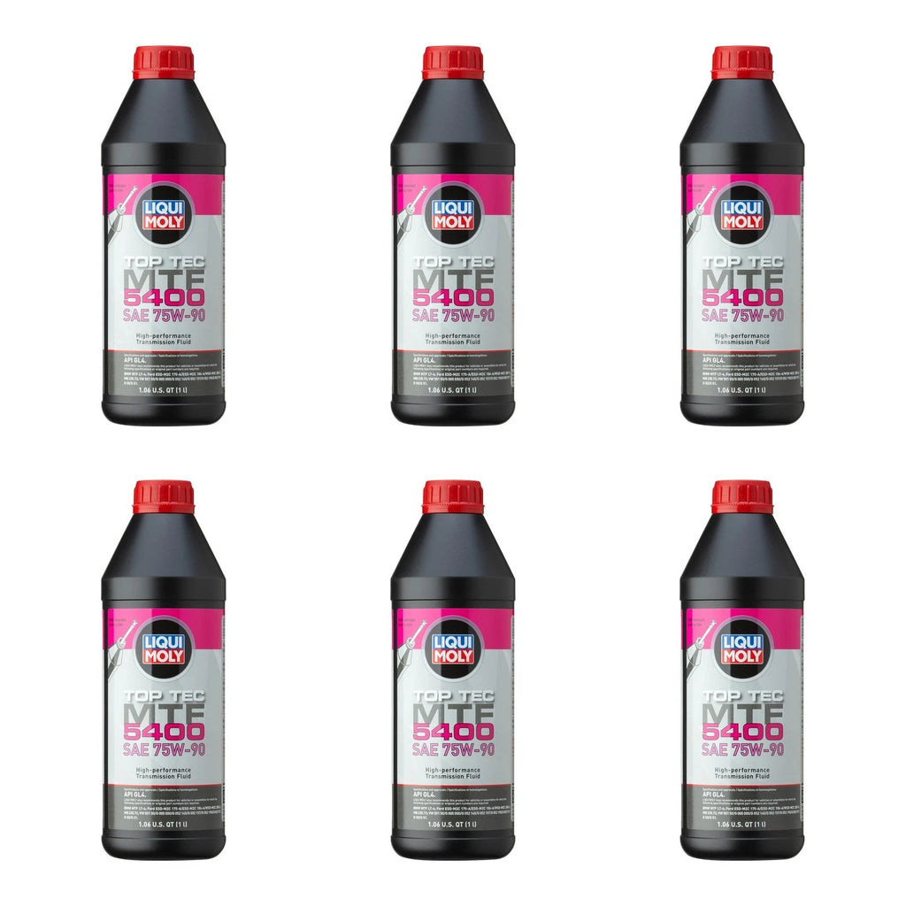 Set of 6 Liqui Moly Top Tec MTF 5400 75W-90 Gear Oil (1L each)
