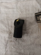 Custom Chrome Black Rubber Foot Peg for FXR