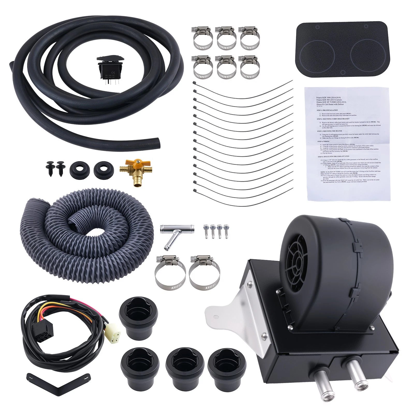 Cab Heater Kit with Defrost for Polaris RZR 900 (2015–2020) SSHK126-00 SSHK12600