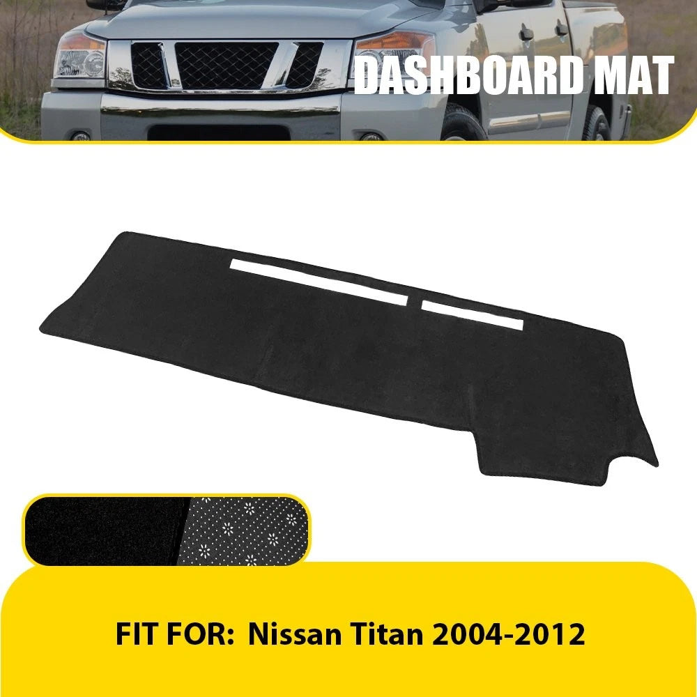 Dash Cover Mat for Nissan Titan (2004–2012) - Black