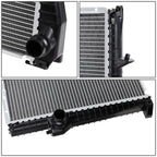 Aluminum Radiator for BMW E39 525i 528i 530i 545i (1999–2006) DPI 2284