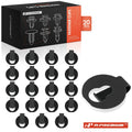 20Pcs Metal Throttle Rod Retaining Clip for Chevy GMC Pontiac