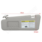 Left Driver Side Sun Visor for Toyota Highlander (2008–2013) with Sunroof