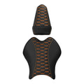 Black Orange Driver & Passenger Seats for Yamaha YZF R6 (2017-2022)