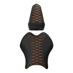 Black Orange Driver & Passenger Seats for Yamaha YZF R6 (2017-2022)