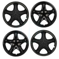Set of 4 Black 13 Inch Wheel Hub Caps for R13 Tires