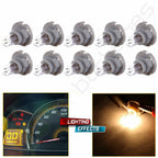 10X T5 Neo Wedge Bulbs for Car A/C Climate Control Dash Lights (Universal)