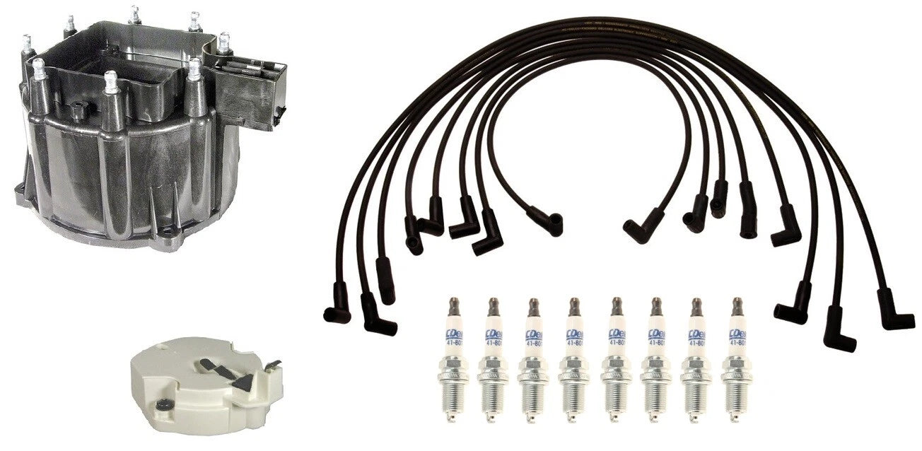 ACDelco Ignition Kit for Corvette 5.7 V8 (1997–2004) - Rotor, Cap, Wires, Plugs