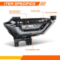 LED Black Housing Fog Lights for Ford F-150 (2021–2023)