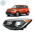 Left Side Halogen Headlight for Kia Soul (2014–2019) Chrome & Black