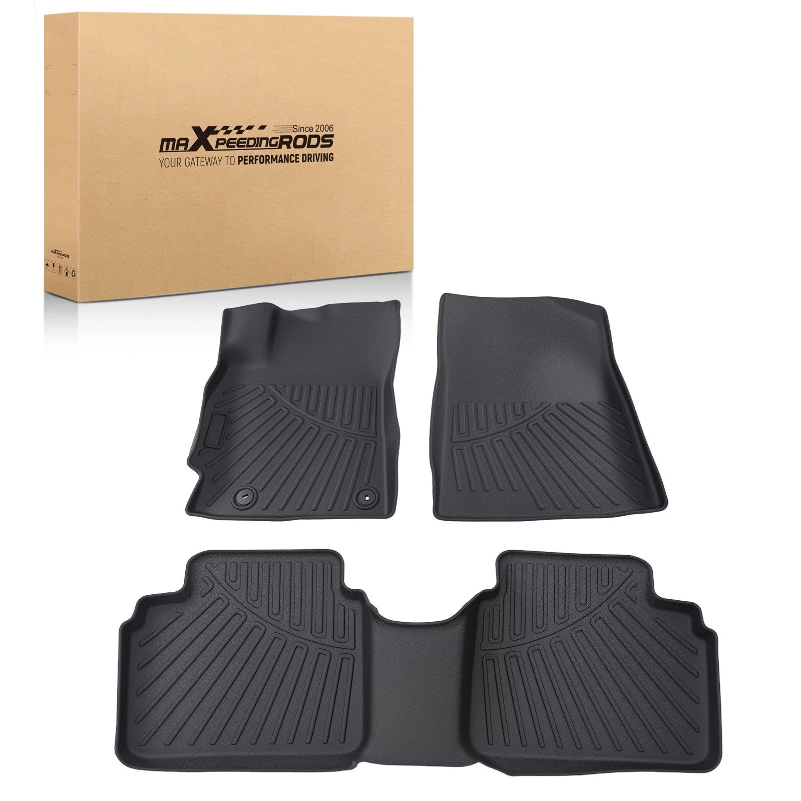 Set of 4 Anti-Slip TPE Rubber Floor Mats for Hyundai Elantra (2021–2026)