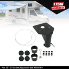 Adjustable 5th Wheel to Gooseneck Adapter Hitch (12" - 17")