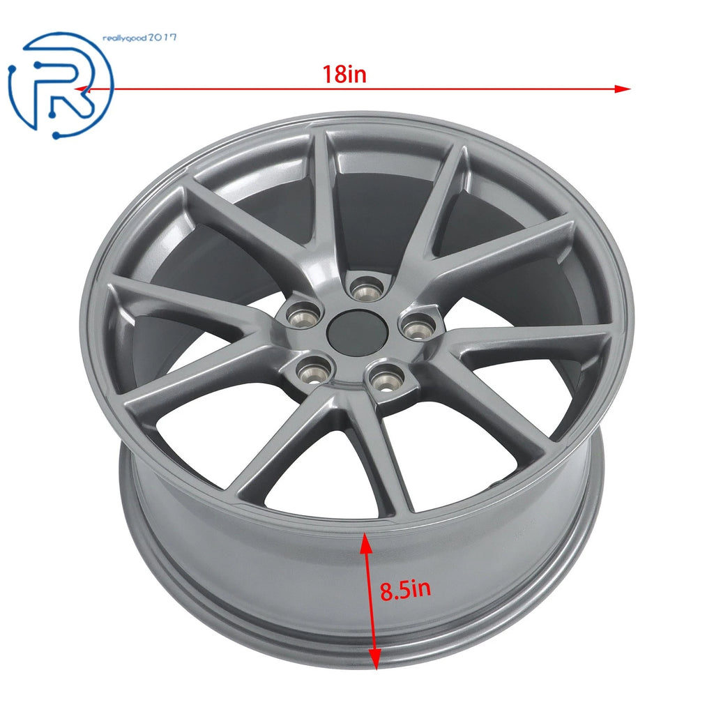 18" Gray Alloy Wheel Rim for Tesla Model 3 (2017–2023) 610TSL9