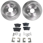 Brake Disc and Pad Kit for Honda Civic (2004) Rear Left and Right