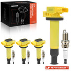 4x Ignition Coil & 4x Iridium Spark Plug for Toyota Prius Yaris Echo (2012-2015)