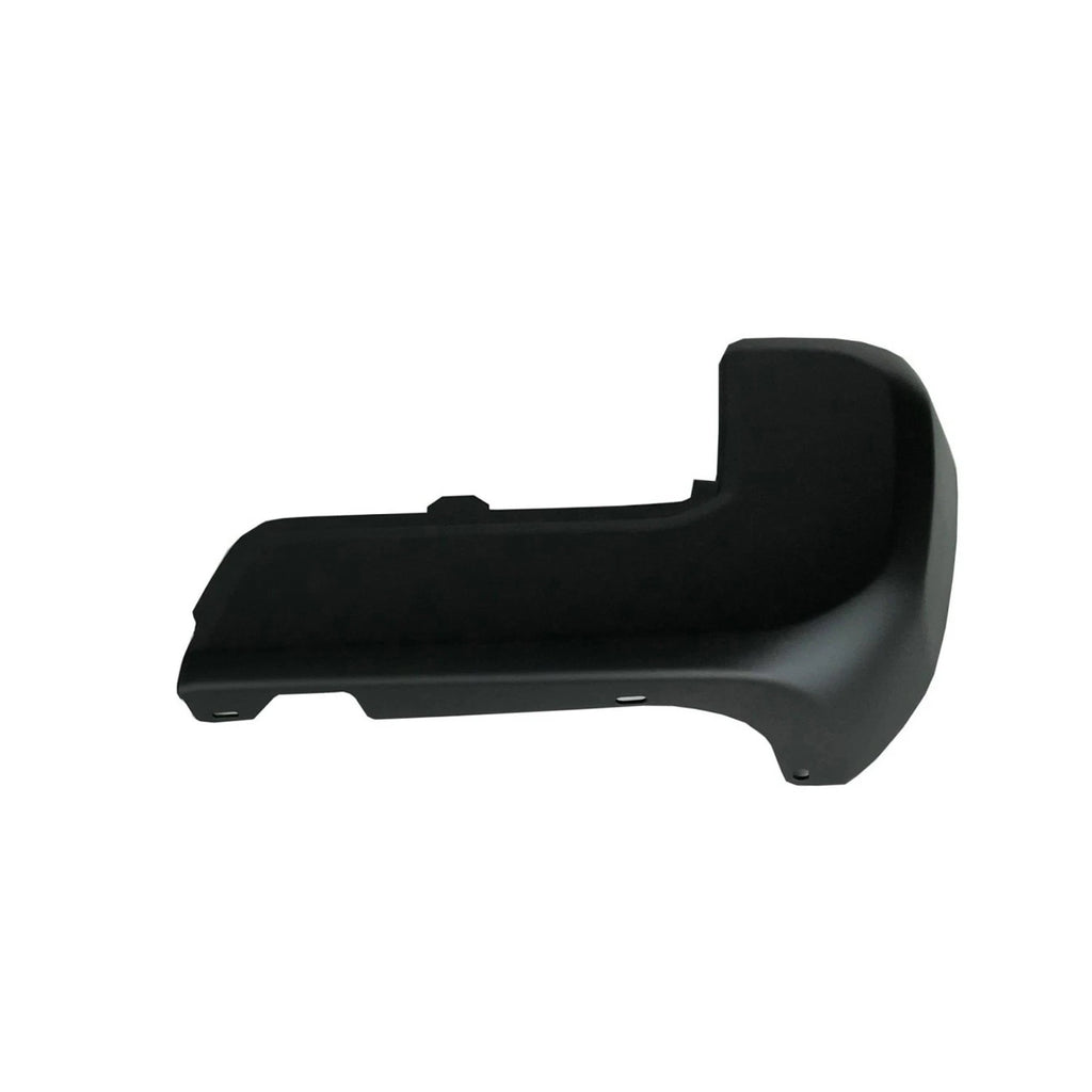 Replacement Black Rear Passenger Side Bumper End w/o Park Assist Sensor Holes