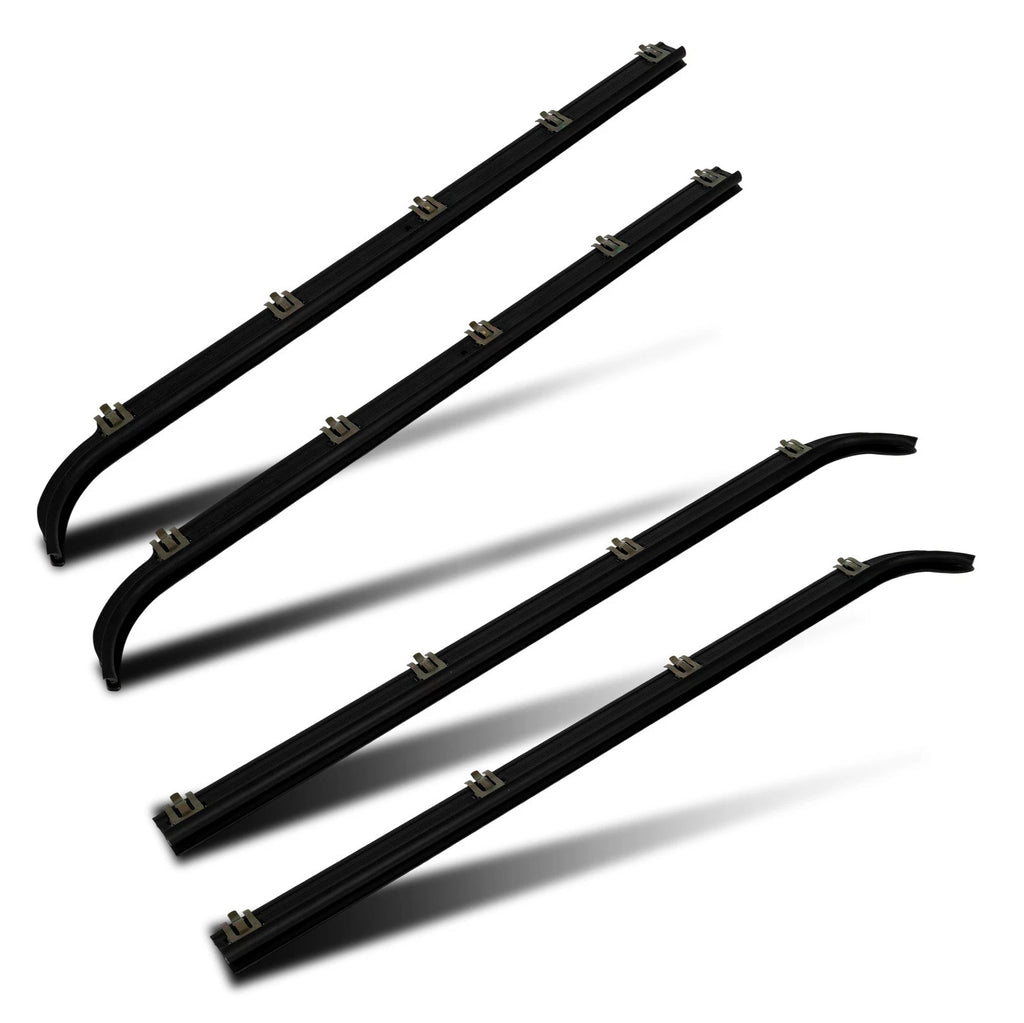 Set of 2 Inner & Outer Front Window Scraper Seal for Ford F350 (1987–1997)