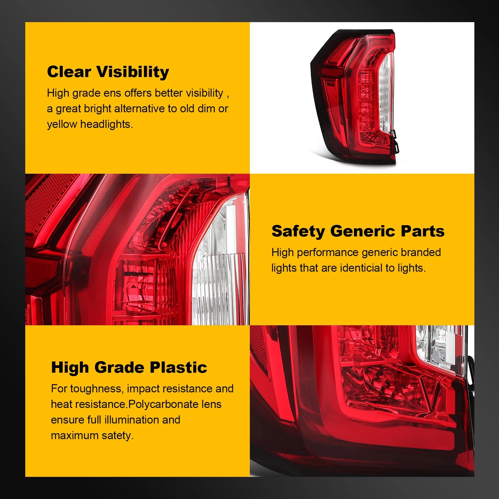 Tail Light Assembly for GMC Yukon (2021–2024) Left Driver Side