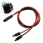 1 Pair 10 AWG Solar Panel Extension Cable Wire Connector for Universal