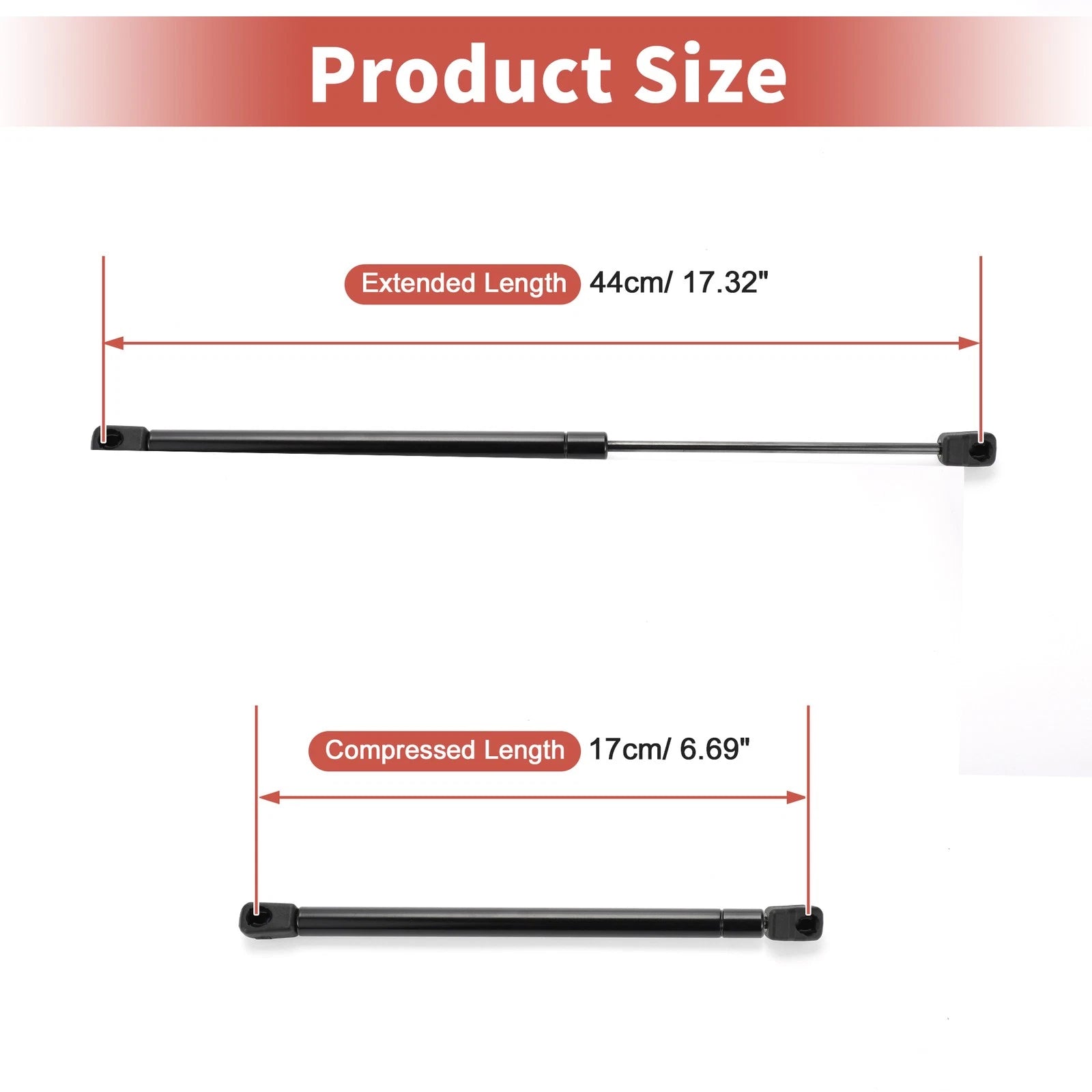 2X Rear Window Lift Supports for Toyota Matrix (2003–2008)