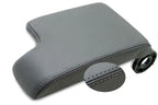 Center Console Armrest Cover for BMW E46 (1999–2004) Gray Leather Synthetic