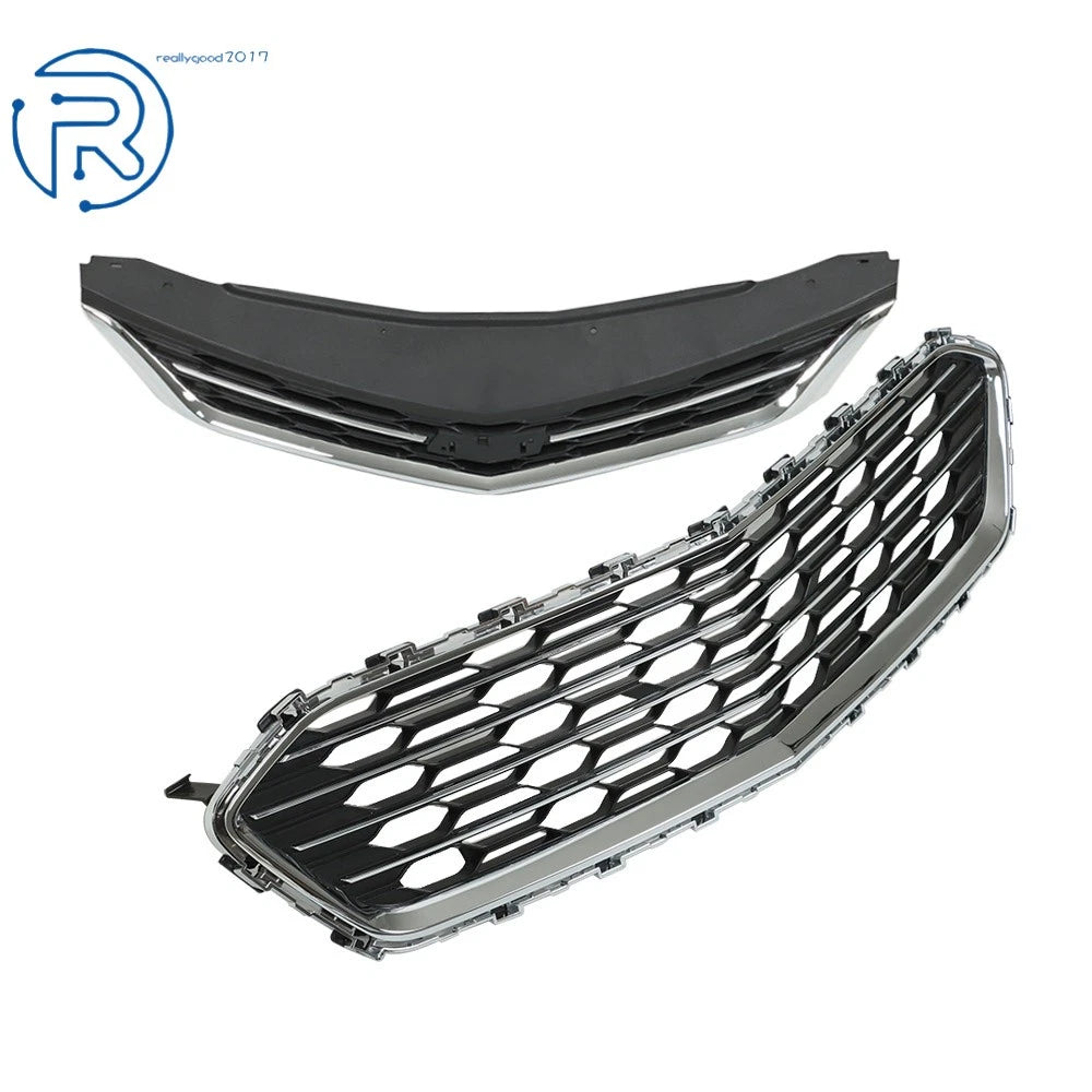 Grille Set with Chrome for Chevy Cruze Sedan (2016-2018)