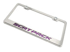 License Plate Frame with Carbon Fiber Inlay for Dodge Scat Pack (2015–2023)