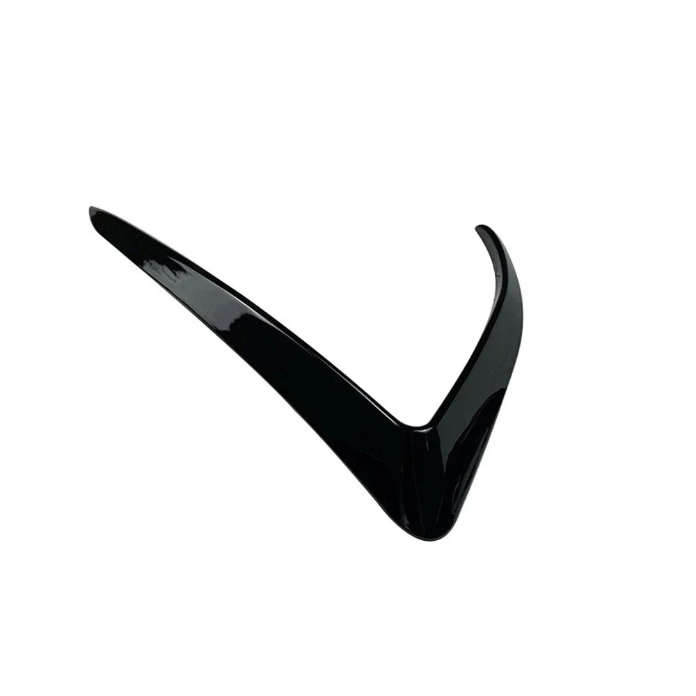 Gloss Black Bumper Side C Canards Covers Trims for Tesla Model 3 (2017–2023)