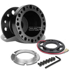 6-Hole Hub Adaptor for Honda Civic (1988–1991) & Integra (1990–1993) Black Aluminum