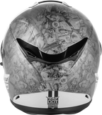 Fly Racing Sentinel Mech Helmet Large for Street Riding (Black/White/Grey)