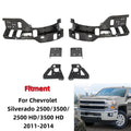 Set of 6 Front Bumper Brackets for Chevy Silverado 2500HD 3500HD (2011–2014)