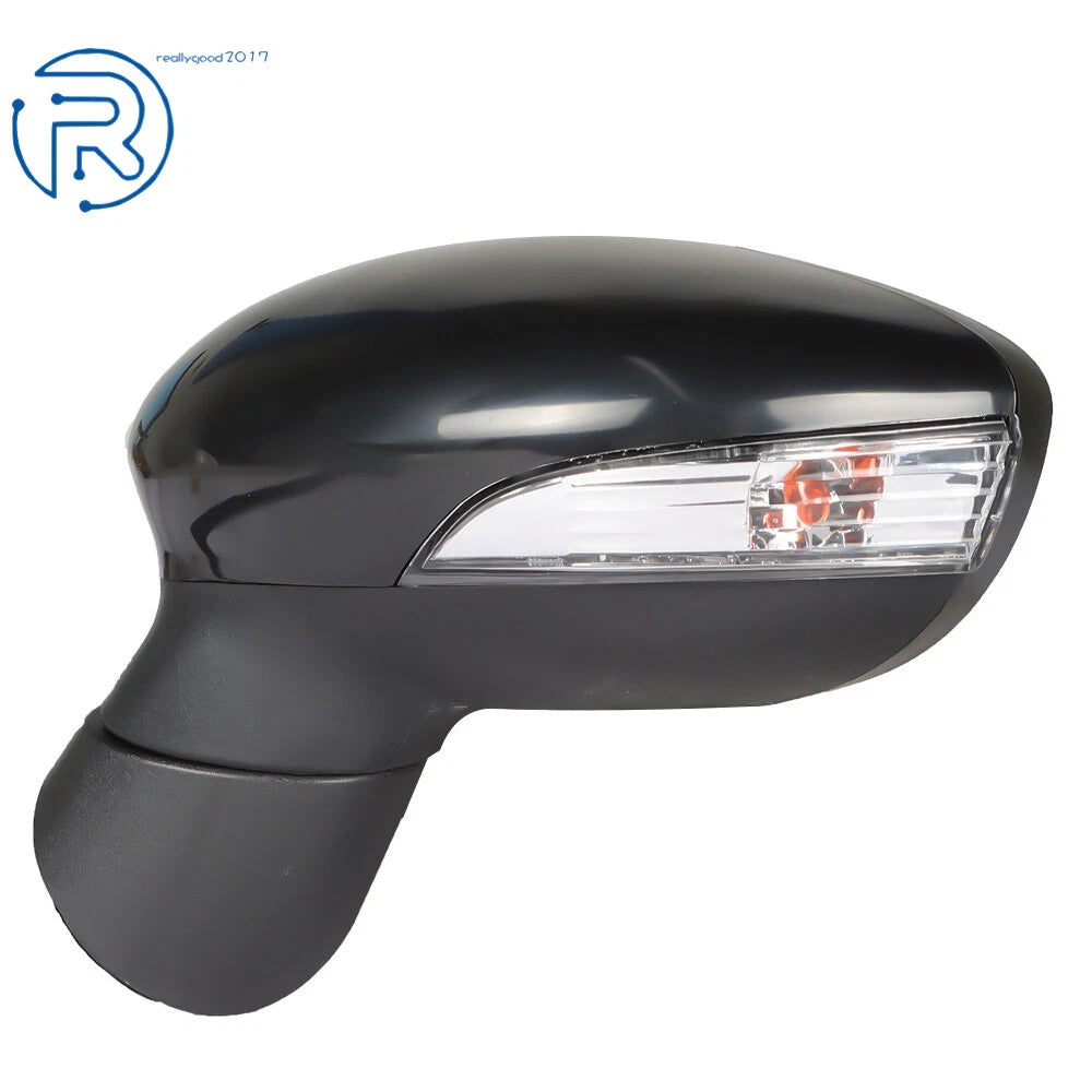 Driver Side Car Mirror Assembly with Light for Ford Fiesta (2014-2019)