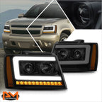 LED Sequential Signal Projector Headlight for Tahoe/Suburban (2007–2014)