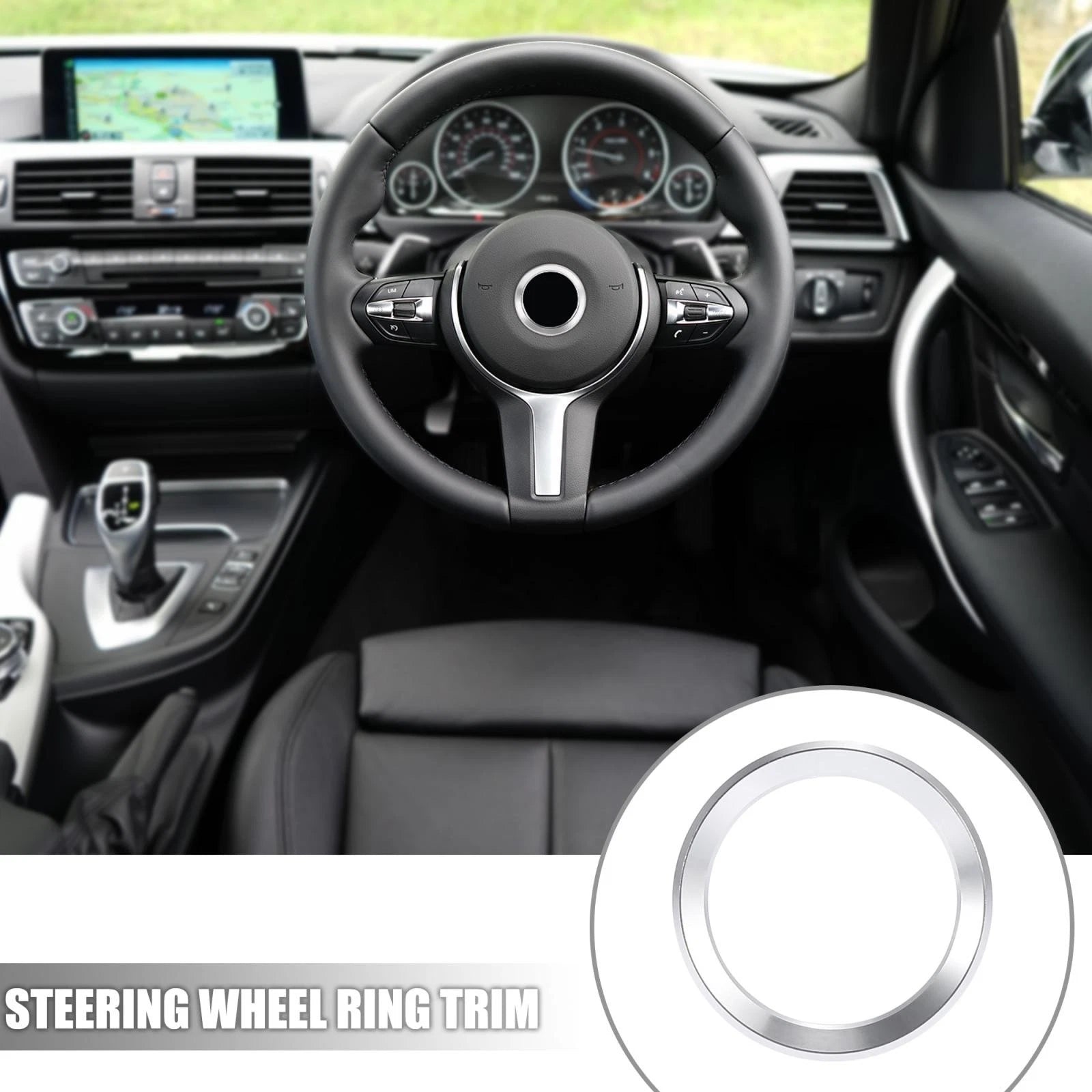 Steering Wheel Decal Cover Trim for BMW 1 3 5 7 Series X1 X3 X5 X6 (2000–2023)