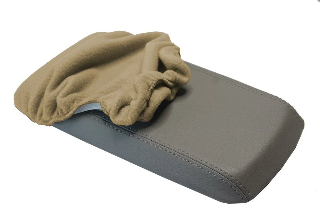 Fleece Console Lid Armrest Cover for Chevrolet Equinox (2005–2009) Beige