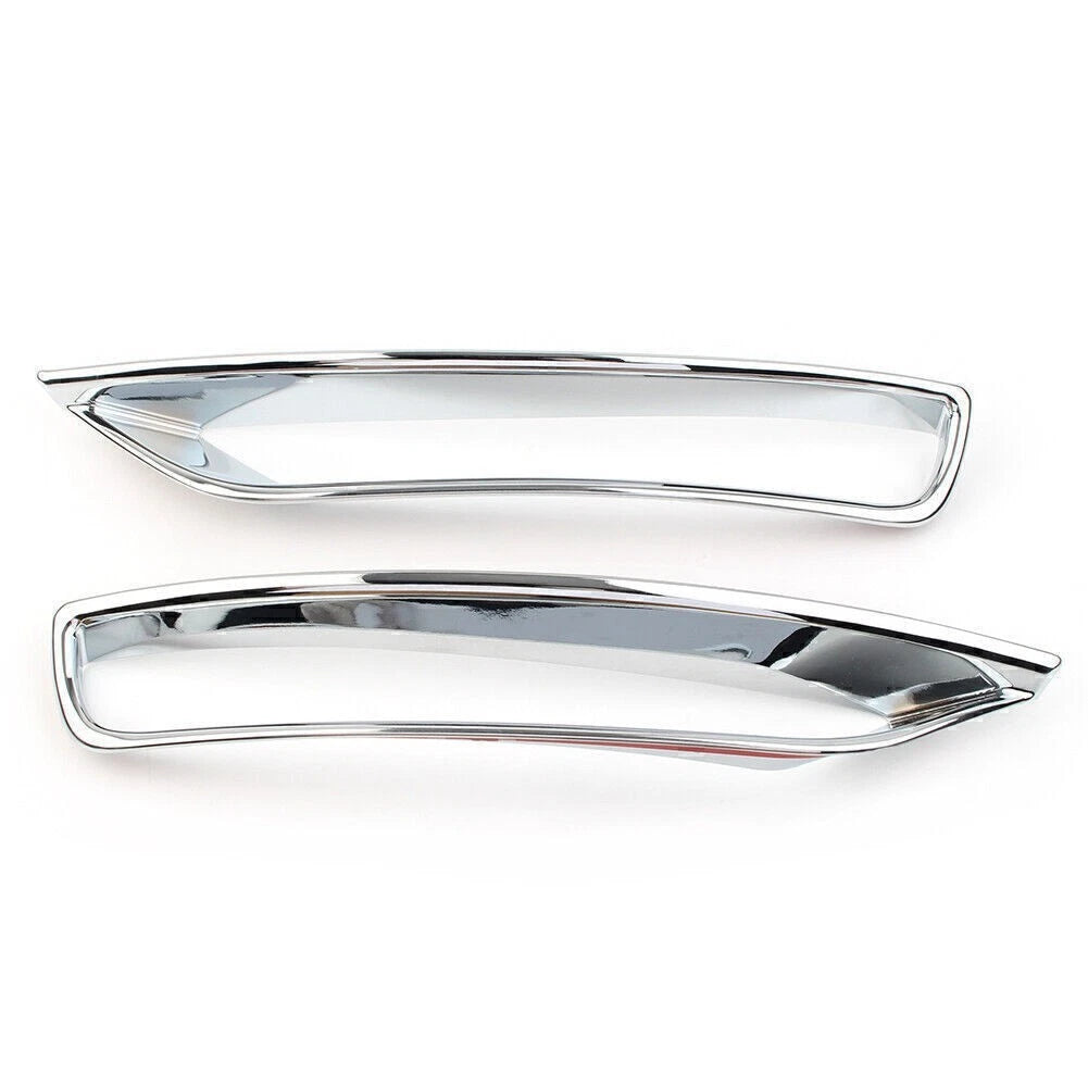 Set of 2 ABS Chrome Rear Fog Light Lamp Cover Trim for Subaru Forester (2013–2018)