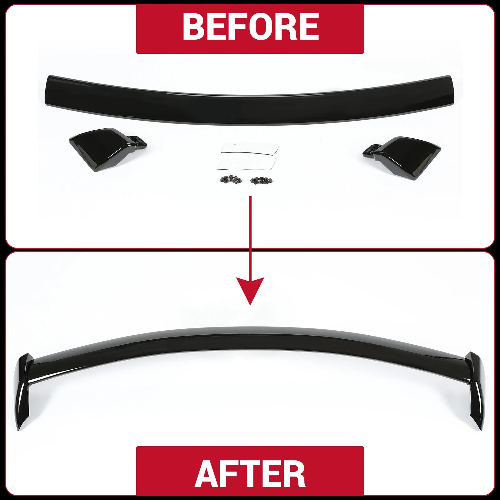 Glossy Black Rear Window Roof Spoiler for Subaru Impreza WRX STI (2002–2007)